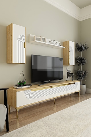 Tvr1803dbs - Meyra Tvr180 Ünitesi Takım Safirmeşe-beyaz-sılver 180cm Safirmeşe-beyaz-sılver