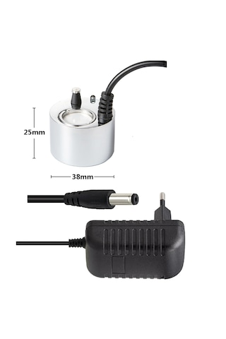 500ml Metal Soğuk Buhar Üreteci, Kuluçka Nem Nozulu 24v+adaptör
