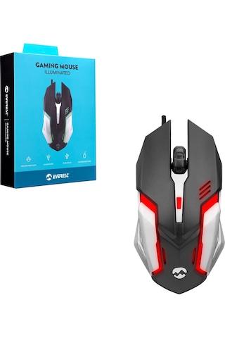 Everest Sm-g72 Usb Siyah-gümüş Işıklandırmalı Oyuncu Mouse Sm-g72