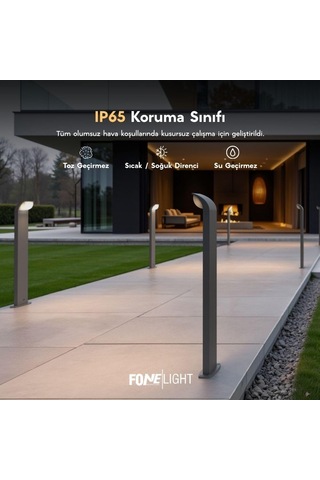 Naja Alüminyum Led Bahçe Aydınlatması Ip65 Dış Mekan Bollard Aydınlatma Direği Peyzaj Ve Yürüyüş Yolu Lambas
