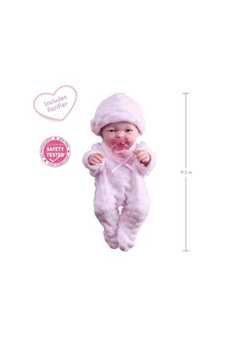 Berenguer Gerçekçi Yenidoğan Oyuncak Mini Kız Bebek 24 Cm - Pembe