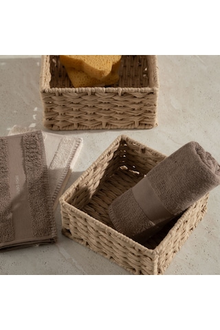 Mudo Home Gına Naturel Düzenleyici Sepet 22x22x10 Bej