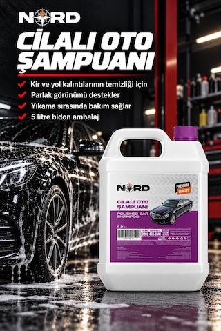 Nord Cilalı Oto Şampuanı 5 L