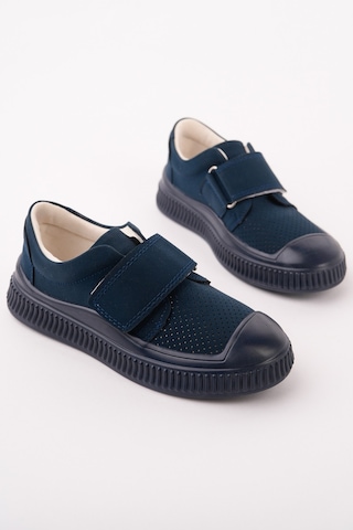 Muggo Rony Cırtlı Delikli Günlük Nefes Alabilen Unisex Çocuk Sneaker Spor Ayakkabı Lacivert