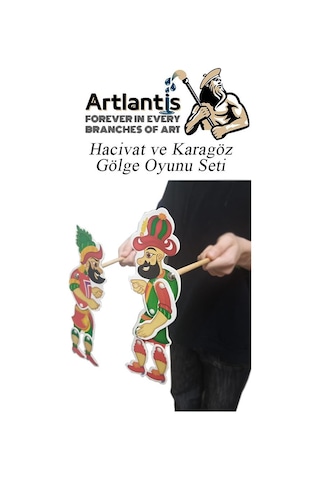 Hacivat Ve Karagöz Gölge Oyun Seti 26 Cm 1 Paket Karagöz Hacıvat Kukla Oyunu Oyun Seti Okul Sınıf