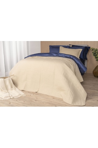 Milano Classic Royal Blue 240 Tc Armürlü Pamuk Saten Nevresim Takımı Renkli