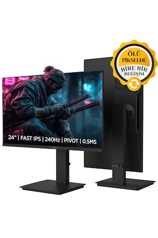 James Donkey Ravel R45 24'' 240hz 0.5ms Fast Ips Fhd Pivot Gaming Monitör Ölü Piksel