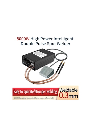 Hallow 8000 W Yüksek Güçlü Çift Darbe Punta Kaynak Makinesi
