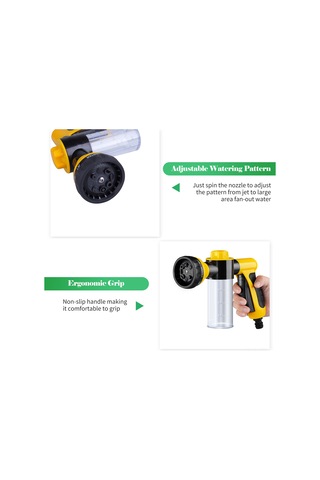 Ximistore9 8 Fonksiyonlu Sarı Köpük Spreyi: Yüksek Basınçlı Araba Yıkama, Bahçe Sulama Ve Temizlik Aleti Sarı