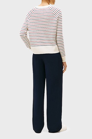 Tommy Hilfiger Bayan Kazak Ww0ww46417 0fh Beyaz-lacivert Beyaz-lacivert