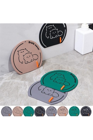 Kötü Koku Önleyici Su Sızdırma Ped Gri Ve Silikon Gider Süzgeci