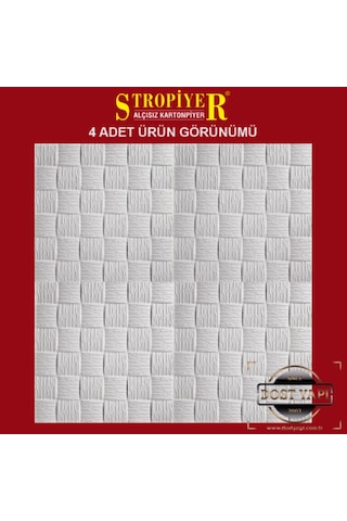 Stropiyer Tavan Kaplama Bambu Modeli , 10 M2 = 40 Ad.