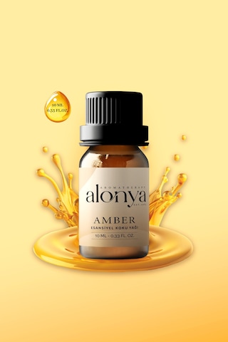 Amber Esansiyel Uçucu Koku Yağı Buhurdanlık Esansı Oda Kokusu Ve Aromaterapi Yağı 10 Ml Amber