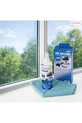 Ekran Temizleme Temizleyici, Lcd, Led, Cep, Gözlük, Doğal Temizleme, Temizlik Seti 250 Ml Temizleyici Seti, 30x30 Mikrofiber Bez