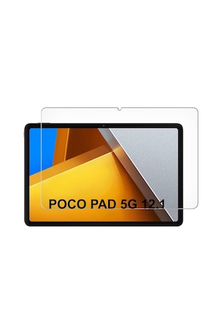 Xiaomi Poco Pad 12.1 İnç İle Uyumlu Tam Koruma Nano Esnek Tablet Kırılmaz Ekran Koruyucu