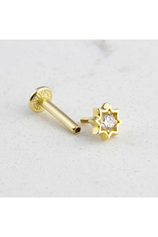 Glorria Altın Yıldız Tragus Piercing 03713395