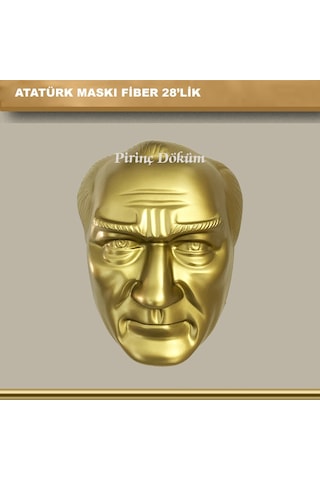 Atatürk Maskı Fiber Glass 28 Cm Atatürk Maskı Fiber Glass 28 Cm