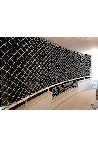 Nzl File Ambalaj Güvenlik Filesi – 10 cm gözenek – 6 mm ip – Balkon Filesi – İnşaat Filesi