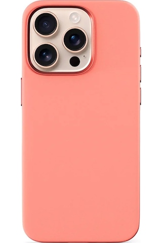 Epico Apple Uyumlu iPhone 16 Pro Mag+ Silikon Kılıf Peach Pink Şeftali