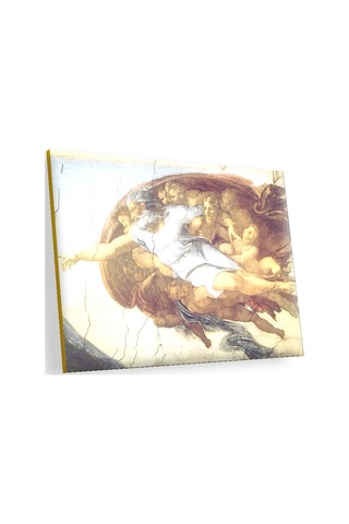 Cakasepetim Michelangelo İnsanın Yaratılışı Ve Yüce Tanrı Ahşap Mdf Tablo