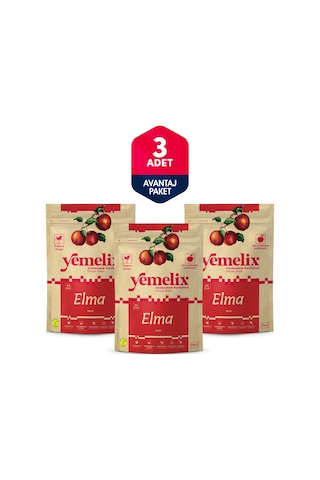 Freeze Dried 3'lü Avantaj Paketi Elma Kuru Meyve Cipsi - Dondurularak Kurutulmuş Elma 15gx3 15 G