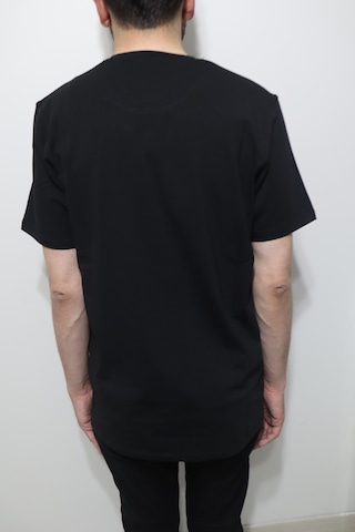 Santa Dmctekstil Erkek 2675 Düz Spor Kesim Rahat Kalıp Bisiklet Yaka Basic T-shirt Siyah