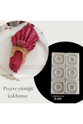 Peçete Yüzüğü Epoksi Kalıbı Model 2