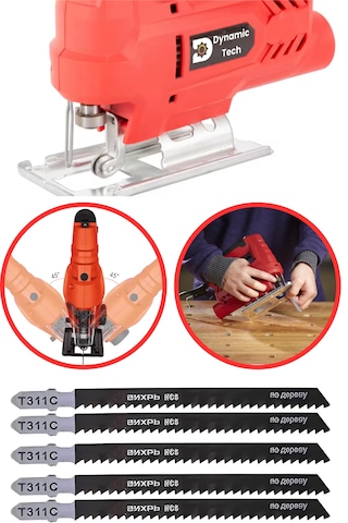 Dynamic Tech DT-DTM Pandüllü 6 Kademe Devir Ayarlı Dekupaj Testere