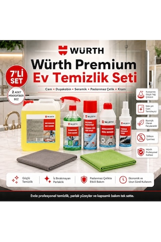 Würth Premium Ev Temizlik Seti 7'li Set