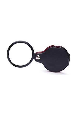 5x 60mm Cam Optik Lens,katlabilir,deri Kaplamalı Cep Büyüteçxx1051 Evimdeyokyok