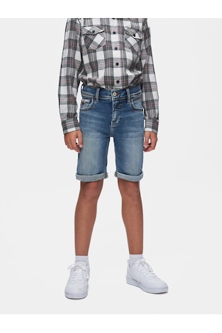 Ltb Kıds Lance B Orta Bel Slim Fit Mid İndigo Jean Bermuda Çok Renkli