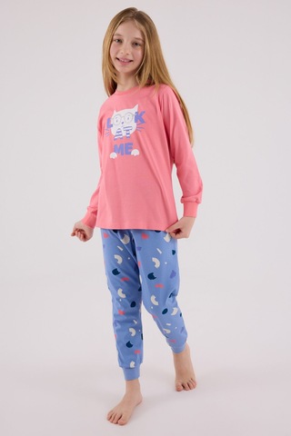 Rolypoly Kız Çocuk Pembe Pijama Takımı Rp3696-c-v2 Pembe