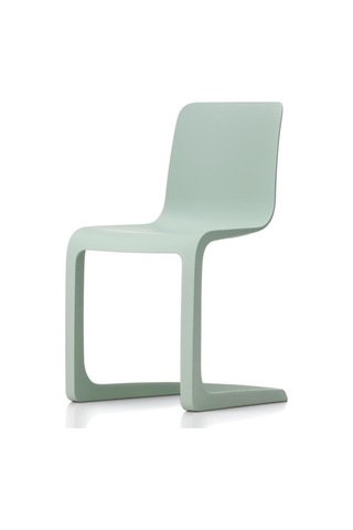 Vitra Evo - C Klasik Sandalye, Modern Yorum, Mat Yüzey, Ergonomik Tasarım, Geri Dönüştürülmüş Malzeme Turkuaz
