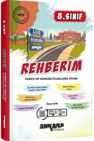 8. Sınıf Lgs Rehberim Check Up Analizli Planlama Kitabı Ankara Ya