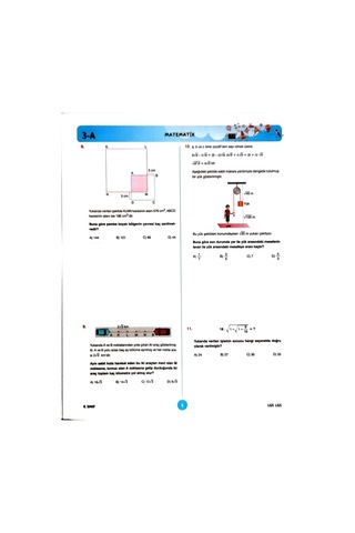 8.sınıf Lgs Deneme Sınavı - Sayısal Bölüm - 4 Kitapcık
