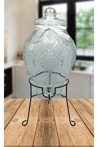 Perotti Şerbetlik 6 L Ayaklı Musluklu Cam Su Sebili