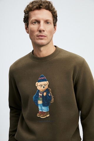 Lufian Mıles Erkek Sweatshirt Kahverengi Kahverengi 112030201100400