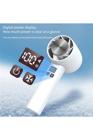 Mini El Fan Yarıiletken Soğutma 1800 Mah Taşınabilir Usb Hava Soğutma Fanı Açık Ev Için Telefon Standı Ile-a 9106 Var Ayaklı Beyaz 5 Adetten Az