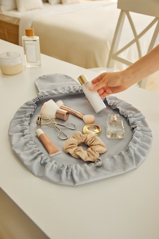 Ocean Home Textile Fonksiyonel Su İtici Leke Tutmaz Kumaş Düzenleyici Seyahat Tipi Makyaj Çantası Ø 50 cm