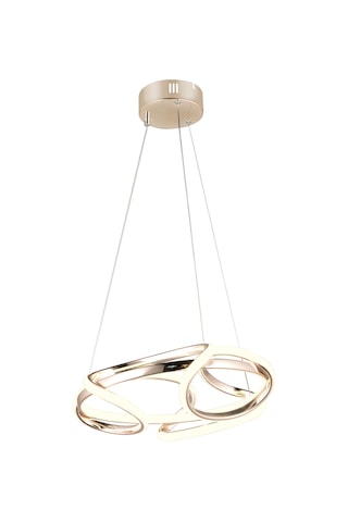 Ld 061 K Topsuz Model Gold 3 Renkli Salon Ve Oturma Odası İçin İdeal Alüminyum Avize, 50x90 Gold