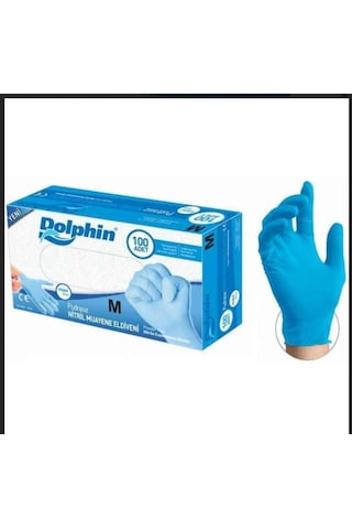 Pudrasız Mavi Nitril Muayene Eldiveni 1 Kutu - Mdr -100 Lü 1 Dolphin Pudrasız Mavi Nitril Muayene Eldiveni 1 Kutu - Mdr -100 Lü