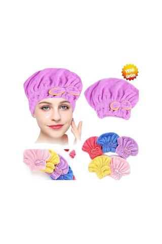 Çok Amaçlı Saç Bonesi Makyaj Banyo Havuz Mutfak Bonesi Mikrofiber