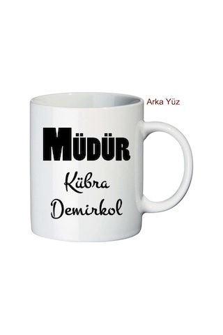 Bayan Müdüre Hediye Isimli Kupa Bardak