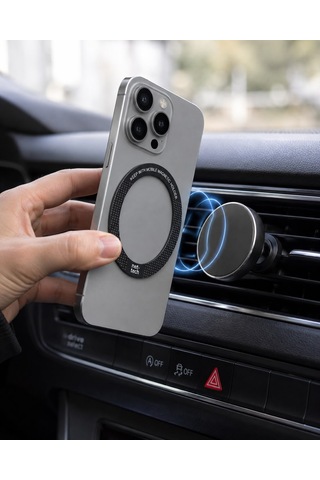 Nettech Nt-mp01 Magsafe Çiftli Araç İçi Metal Plaka - Siyah
