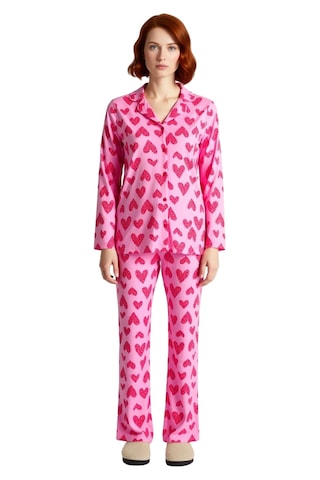 Ersefa Kadın Şekerlemeli Pijama Takımı Fonksiyonel Dayanıklı Kaliteli Ko Pembe