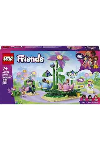 LEGO® Friends Dönen Çiçek ve Peri Fincanı 42702 - 7 Yaş ve Üzeri için Çocuklar 3 Mini Bebek İçeren Oyuncak Yapım Seti (321 Parça)
