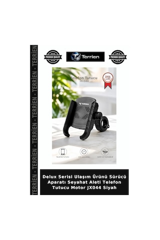 Delux Serisi Ulaşım Ürünü Sürücü Aparatı Seyahat Aleti Telefon Tutucu Motor Jx044 Siyah