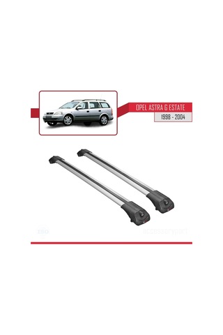 Opel Astra G Sw 1998-2004 Arası İle Uyumlu Ace-1 Ara Atkı Tavan Barı Gri