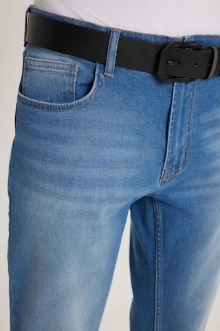 Erkek Normal Kesim Denim Yıkamalı Düz Paça Mavi Jean Kot Pantolon-34482 Mavi