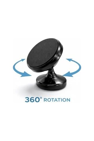 Busstier Mıknatıslı Araç İçi Telefon Tutucu 360 Derece Döner Manyetik Telefon Tutacağı Yapışkanlı Torpido Panel Montaj Güçlü Mıknatıs Titreşimde Sabit Tek Elle Kullanım Navigasyon İçin Universal Akıll